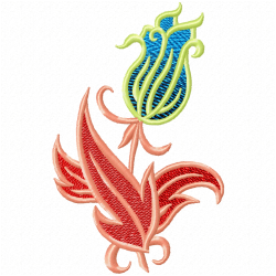 Flowers And Tree Embroidery Design 9